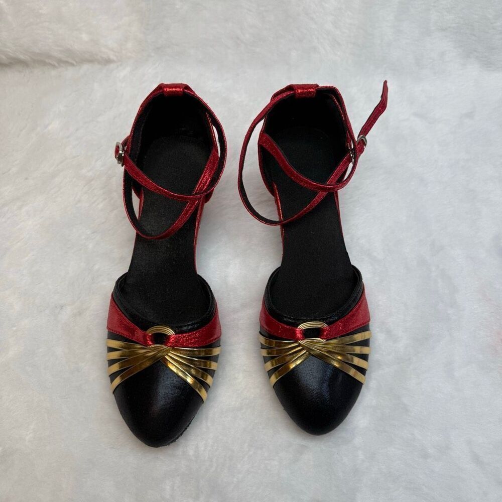 Women's Red Dance High Heel Shoes Size 37 Without Box